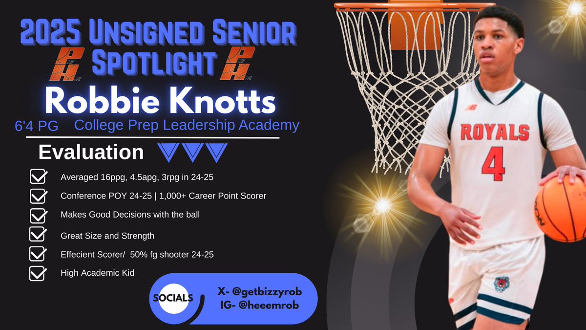 Prep Hype (@prep_hype) on Twitter photo Consistent, Coachable, & Productive. 😤
<a href="/getbizzyrob/">Robert Knotts III</a> is ready to make an impact somewhere this Fall.
In game footage: instagram.com/reel/DHoCkhYu5…
#UnsignedSenior2025 #BasketballRecruiting #HighIQGuard #CoachMeUp #HardWorkWorks #PrepHype #2025Prospect Consistent, Coachable, & Productive. 😤
<a href="/getbizzyrob/">Robert Knotts III</a> is ready to make an impact somewhere this Fall.
In game footage: instagram.com/reel/DHoCkhYu5…
#UnsignedSenior2025 #BasketballRecruiting #HighIQGuard #CoachMeUp #HardWorkWorks #PrepHype #2025Prospect