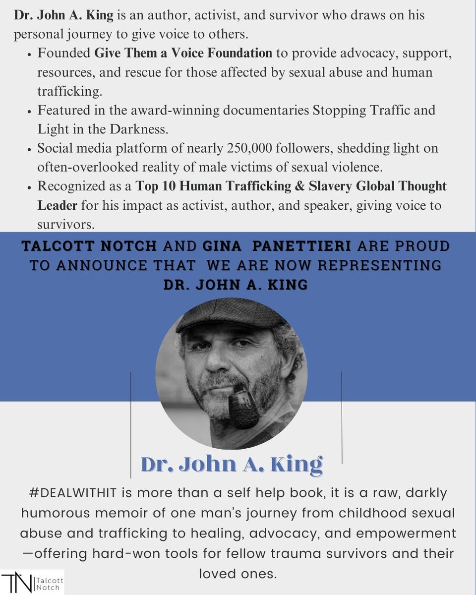 Talcott Notch Literary Services (@talcottnotch) on Twitter photo Welcome, Dr. John A. King! We are so happy to have you with us at Talcott Notch.
<a href="/DrJohnAKing/">Dr. John A. King</a> <a href="/ginapanettieri/">Gina Panettieri</a> Welcome, Dr. John A. King! We are so happy to have you with us at Talcott Notch.
<a href="/DrJohnAKing/">Dr. John A. King</a> <a href="/ginapanettieri/">Gina Panettieri</a>