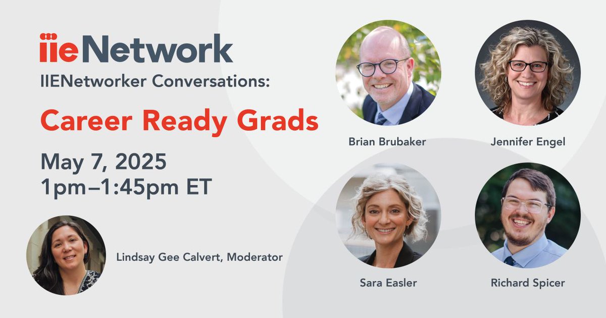 As the world of work continues to evolve, so too must our approach to preparing students for global careers.

Join us to explore how to design programs that connect students and alumni with the skills and competencies needed in the global workforce: bit.ly/4d1u7Bu
