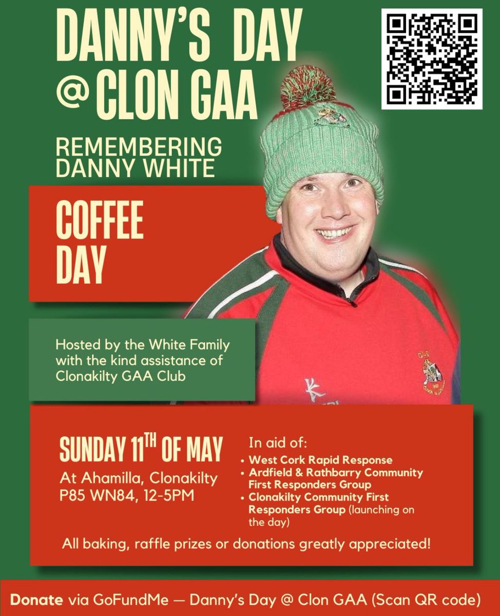 PLEASE RT

To all my followers across social media, I don’t often ask but could you PLEASE share out this picture/post amongst your followers, club and team mates.

It is the best of causes and in honour of a cousin gone far too soon.

#cork #corklgfa #lgfa #camogie #corkcamogie