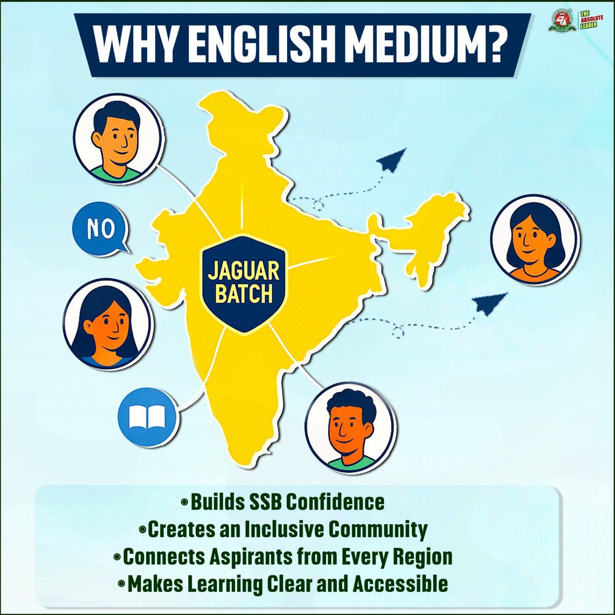 centurionaca's tweet image. 🇮🇳 Hey Future Fauji’s! #ndajaguarbatch #ndaprep 
Is English your strength? Let’s use it to unlock your NDA dream!💥
Launching India’s First Complete English Medium JAGUAR Batch for Non-Hindi Medium and South Indian students &amp;amp; students from other regions.