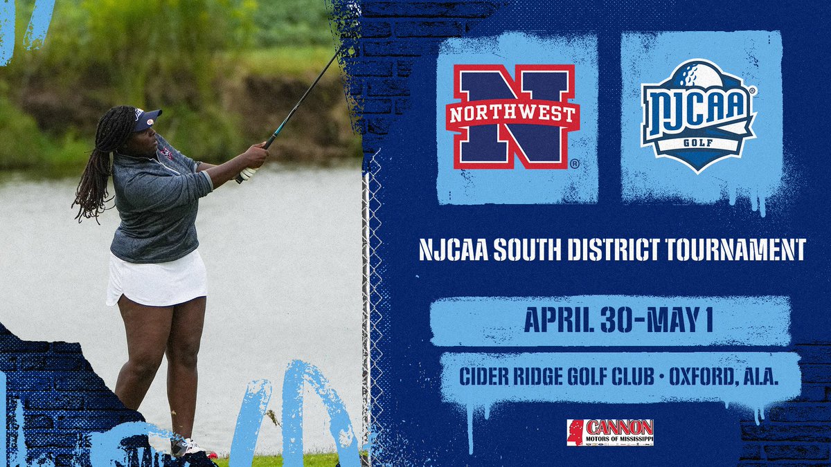 Northwest Rangers (@nwcc_rangers) on Twitter photo It's postseason time! 🏌️♀️
Good luck to the women of <a href="/NWCC_Golf/">Northwest Men’s/Women’s Golf</a>, as the Lady Rangers begin competition today in the NJCAA South District Tournament!
#ALLN It's postseason time! 🏌️♀️
Good luck to the women of <a href="/NWCC_Golf/">Northwest Men’s/Women’s Golf</a>, as the Lady Rangers begin competition today in the NJCAA South District Tournament!
#ALLN