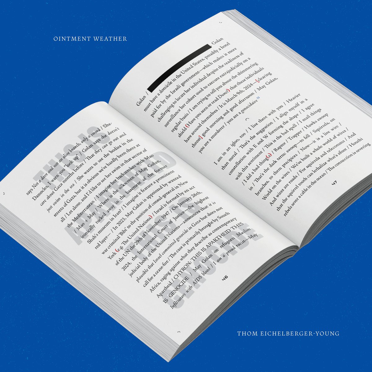 cloak_wtf's tweet image. Out now!
Ointment Weather by Thom Eichelberger-Young
An indictment of the imperial core and its cultural institutions.
Available now at all major online storefronts!
bookshop.org/p/books/ointme…