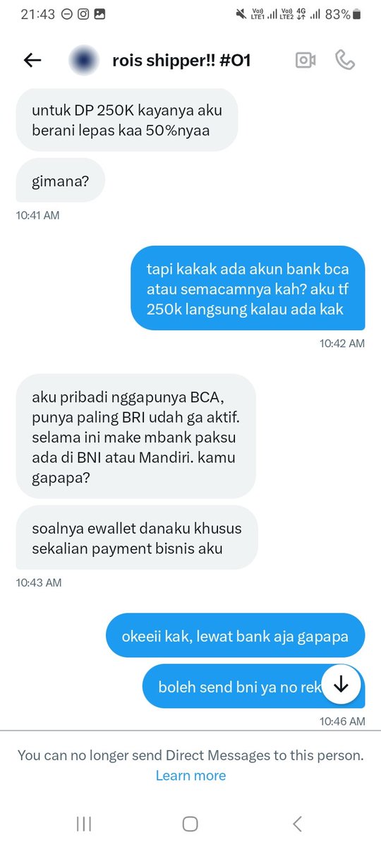 vanillatteys's tweet photo. ‼️ [HELP RT] SCAMMER PENIPU WTS TIKET GRAY KONSER DAY6 3RD WORLD TOUR IN JAKARTA
hati-hati buat yang wtb tiket ke @Uennoyama_ ‼️

DANA 081910653327 an Fauziah Dewi Nst
BNI 1886461364 an Rio Adriansyah https://t.co/CMIMQldfjr