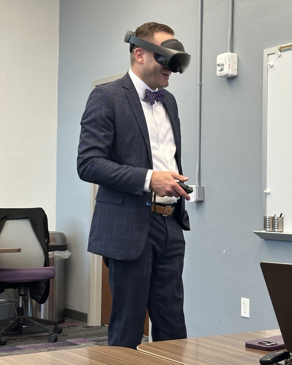 We’re proud to partner with <a href="/KState/">K-State</a> to revitalize Thompson Hall—honoring its 1922 architecture while creating a bright, collaborative, high-tech workplace. At a recent design meeting, we shared the vision in VR, giving the team a chance to walk through the future space firsthand.