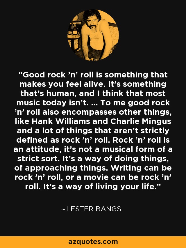 SPYDERDARLING's tweet photo. What Lester said. Gone too soon. 43 years ago today.
#LesterBangs #Rock #RockAndRoll #Writer #Quotes https://t.co/WIzhYSS6iy