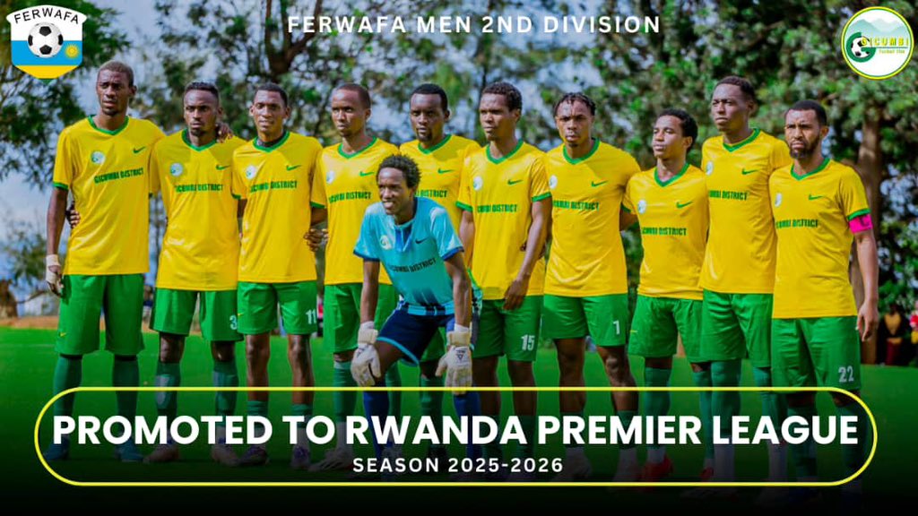 imfuraluc01's tweet photo. OFFICIAL: @gicumbifc have secured a triumphant return to the Rwanda Premier League.
Promotion was secured after beating La JEUNESSE 2-0 today at Mumena Stadium.
GICUMBI FC YARI IMAZE IMYAKA 3 MU CYICIRO CYA 2.
Congratulations President #DEZOS & @benjamingicumbi
@betpawarwanda @exibine_
@bbkigalifm 89.7 FM