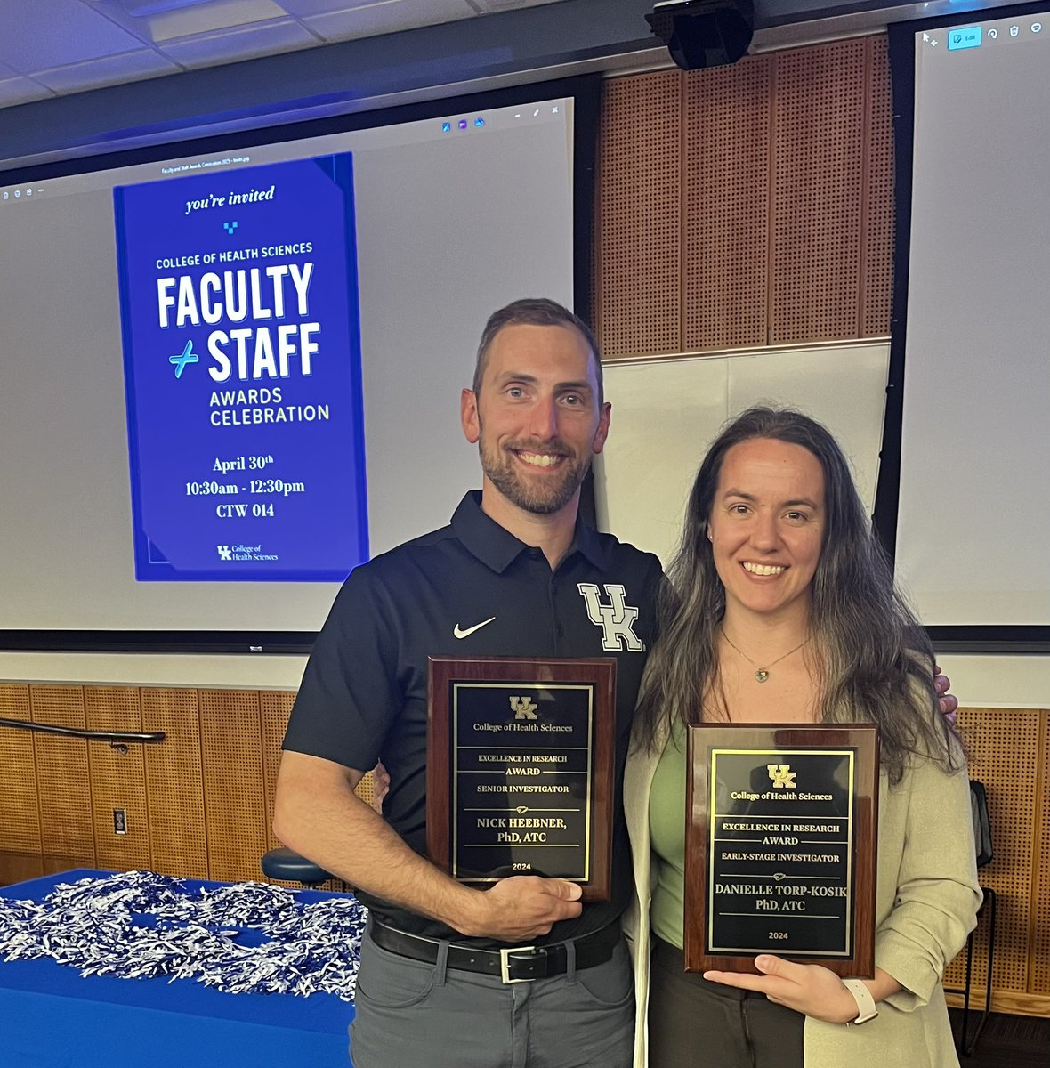 UK SMRI (@uksmri) on Twitter photo 🎉 Join us in congratulating two of our faculty for being awarded the College of Health Sciences’ Excellence in Research Awards! 👏Dr. Nick Heebner as the Senior Investigator and Dr. Danielle Torp as the Early-Stage Investigator. 👏<a href="/nickheebner1/">Nick Heebner</a> <a href="/dmtorp/">Danielle M. Torp</a> <a href="/ukchs/">University of Kentucky College of Health Sciences</a> <a href="/UKCHSAT/">UK CHS Athletic Training Program</a> 🎉 Join us in congratulating two of our faculty for being awarded the College of Health Sciences’ Excellence in Research Awards! 👏Dr. Nick Heebner as the Senior Investigator and Dr. Danielle Torp as the Early-Stage Investigator. 👏<a href="/nickheebner1/">Nick Heebner</a> <a href="/dmtorp/">Danielle M. Torp</a> <a href="/ukchs/">University of Kentucky College of Health Sciences</a> <a href="/UKCHSAT/">UK CHS Athletic Training Program</a>
