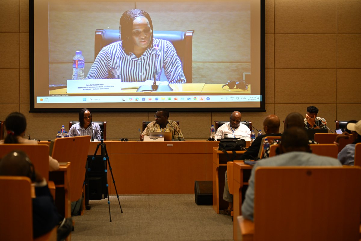 DefendDefenders's tweet photo. Recap of Day 2 at the NGO Forum: The day started off with special interest group discussions and later, parallel panels throughout the day. One of the parallel panels featured Chairperson of the East and Horn of Africa Human Rights Defenders Network, @dkisngugi , and @Kaka_estella  , our  Manager of the Advocacy, Research, and Communications department, who took part in an engaging panel discussion on 'Crackdown on Civic Space in East Africa: The Suppression of Human Rights Organisations and the Crisis in Cameroon,' led by @DefendersKE.

Kamau highlighted the widespread challenges faced by civil society organisations and HRDs in East Africa, noting how the region’s crisis is mirrored across the continent. Estella, drawing from civic space monitoring, revealed the harsh reality of the ongoing crackdown on freedoms of expression, assembly, and association, stressing that governments are increasingly coming down on dissent, further oppressing civil society and making it harder for democracy to be upheld and for governments to be held accountable.

A timely and critical discussion that called for unwavering resilience and collective action in defending civic space and human rights.

#DDATACHPR83 #20YearsDefending