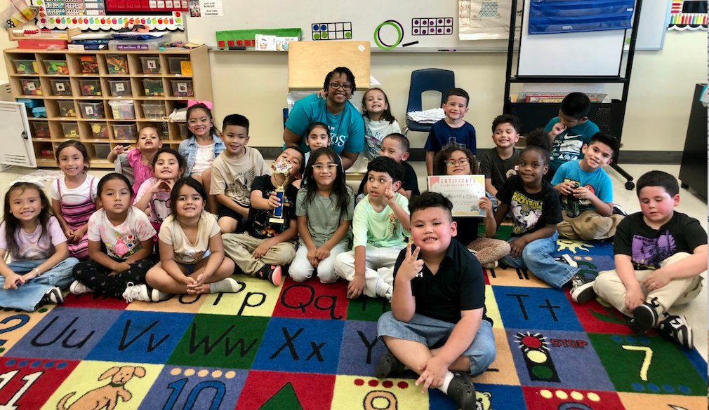 Congratulations 🙌to this KG class <a href="/dezavalaesa/">Lorenzo de Zavala</a> for achieving 99% attendance last week. They were so excited to get their certificate, trophy and cards. 
<a href="/teka1920/">Temeka</a> <a href="/Mrs_NVG/">Mrs. Glover</a> <a href="/ArriagaChaem/">Chaem Arriaga</a> <a href="/GPISDCounseling/">GPISD Counselors</a>