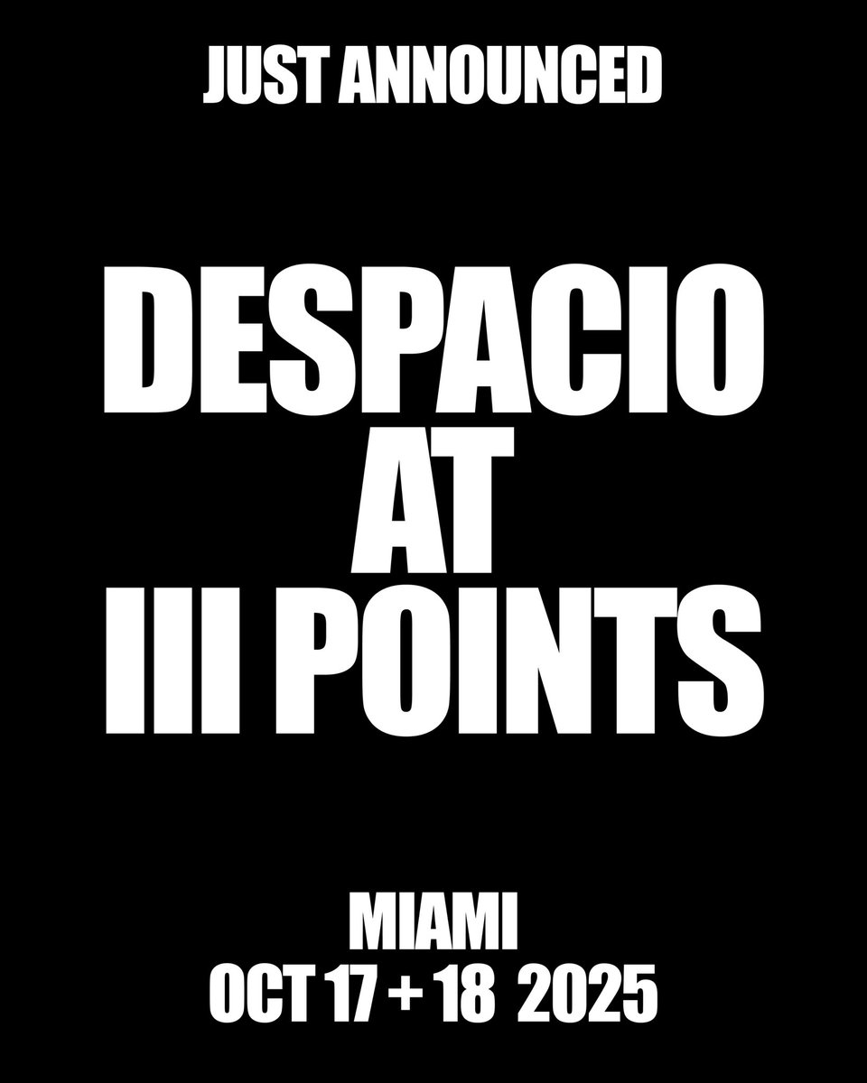 iiiPoints's tweet image. DESPACIO IS BACK 🪩
the groundbreaking, unprecedented sound system created by @lcdsoundsystem frontman James Murphy + @2manydjsTour of @soulwax and powered by McIntosh Labs returns to iii Points this october.
ALL WEEKEND LONG 🔊
tix on sale now