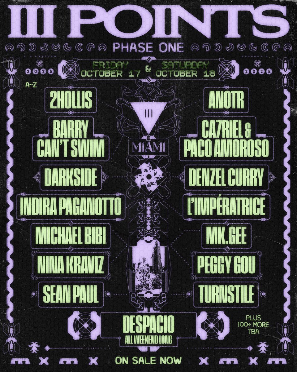iiiPoints's tweet image. DESPACIO IS BACK 🪩
the groundbreaking, unprecedented sound system created by @lcdsoundsystem frontman James Murphy + @2manydjsTour of @soulwax and powered by McIntosh Labs returns to iii Points this october.
ALL WEEKEND LONG 🔊
tix on sale now