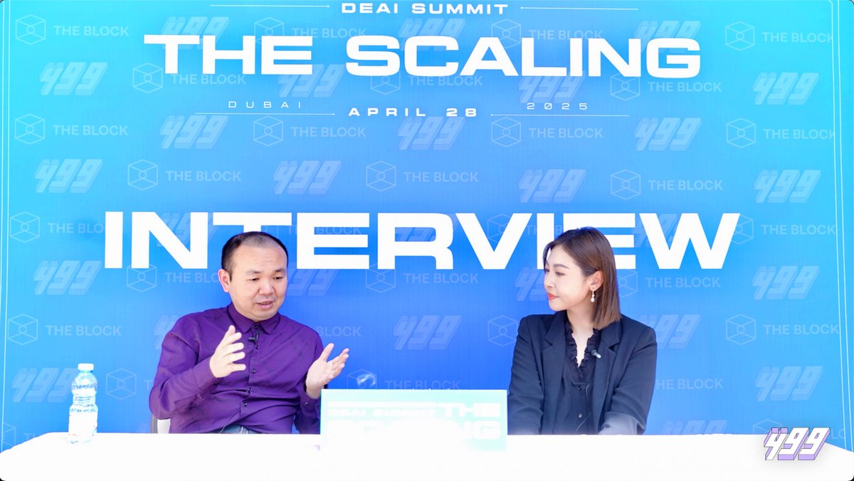 499_Group's tweet photo. 🎥 Recap of Professor Yu Xiong @yxiong2000, Co-President of @EndlessProtocol's groundbreaking keynote on "Endless AI: A Decentralized Intelligent Creator-Centric Ecosystem" at The Scaling DeAI Summit @ TOKEN2049 Dubai! 🔗https://t.co/t9LwJKLmQ1

🎙️ Professor Yu Xiong also joined an in-depth interview with @CoethCo, APAC Director of @TheBlock__, sharing insights on the future of decentralized, creator-centric AI systems.

🧠This isn’t just another summit.
It’s where ideas scale, builders meet backers, and the next‑gen DeAI network is forged.
#TheScaling2025Dubai #AI #Web3 #DeAI #Token2049