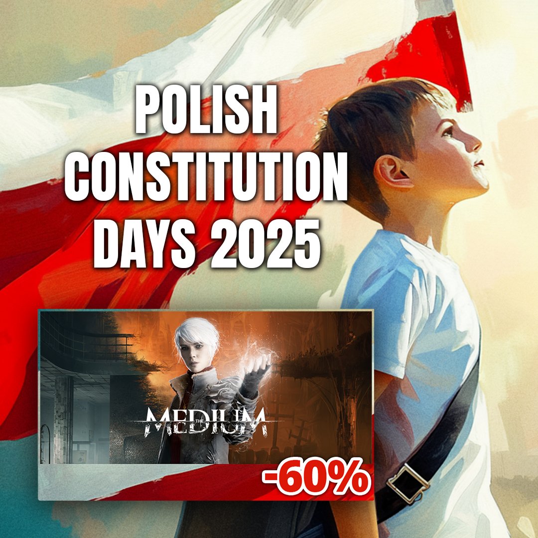 TheMediumGame's tweet image. #PolishConstitutionDays event on #Steam is still on! 🇵🇱

Grab The Medium 60% off and join the celebration! 
👉bit.ly/TheMedium_Steam

#BlooberTeam #PCD2025