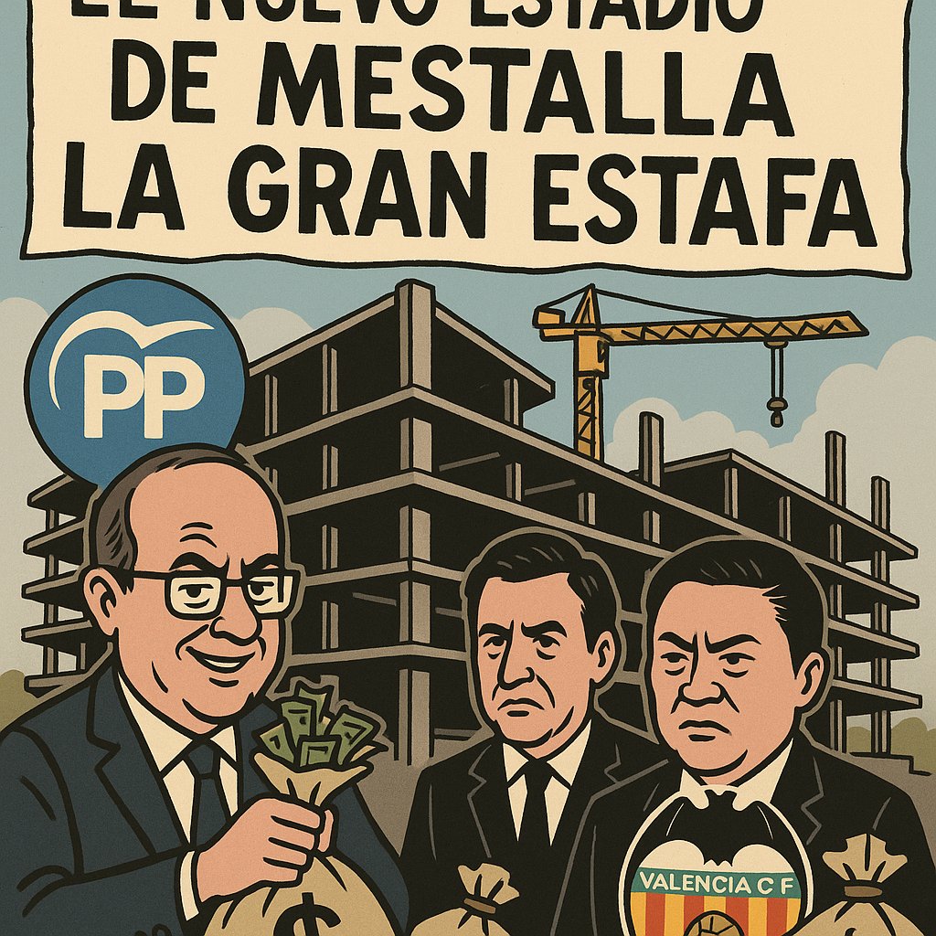 El nuevo estadio del <a href="/valenciacf/">Valencia CF</a>, la gran ESTAFA.

Gracias al arduo trabajo de los ingenieros de <a href="/uvaMestalla/">uvaMestalla</a> estamos descubriendo la gran estafa.

Os la resumo en este hilo.

Alucinaréis con el punto 4.

Dentro hilo 🧵