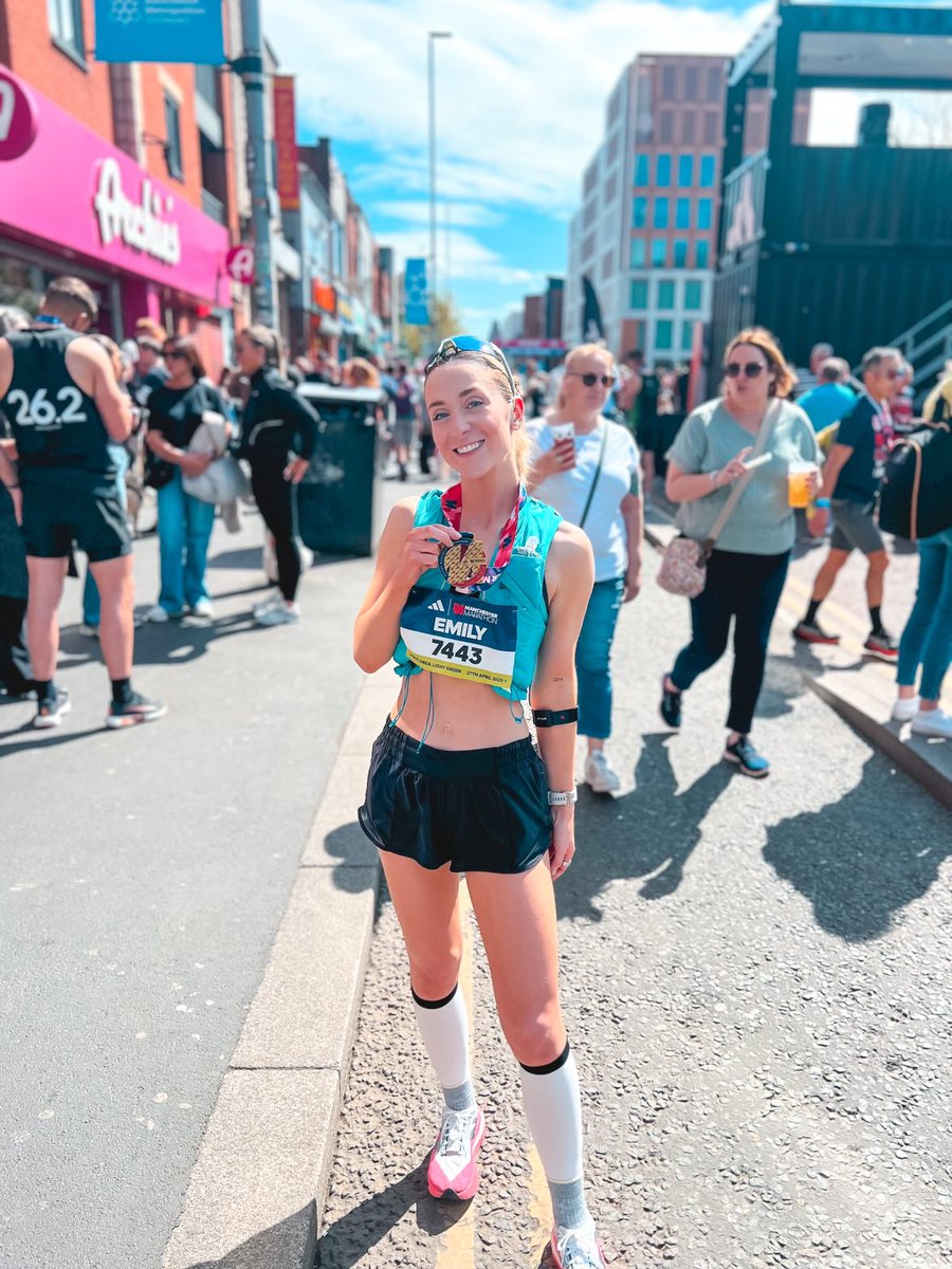 THE WOMEN WHO CRUSHED IT. 💪 Did you know that Olivia Tsim completed the #ManchesterMarathon in second place, just 7 months after the birth of her son? 😮

Read more here: bit.ly/3RGSevf

Many thanks to <a href="/danbentleyphoto/">Dan</a> 📸