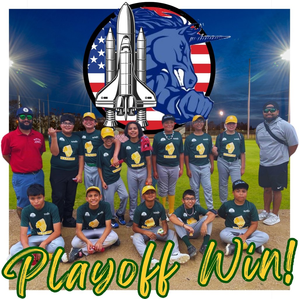 🎉🏆 Huge congratulations to our Garza and McAuliffe Elementary Warriors on their dominating 15 to 2 playoff victory last night! 💪⚾️ The team is focused and ready to take on round 2 of the playoffs tomorrow at 6:00 PM. Let’s keep the momentum going, Warriors! 🏅🙌