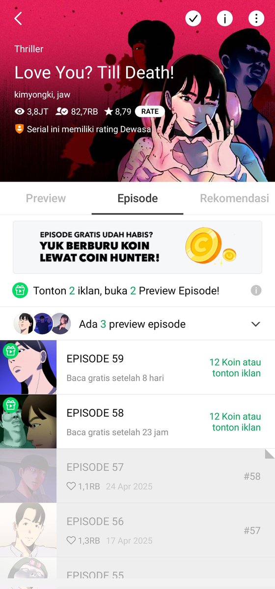 GUE NOBATIN INI SEBAGAI WEBTOON TER-SERU 2025