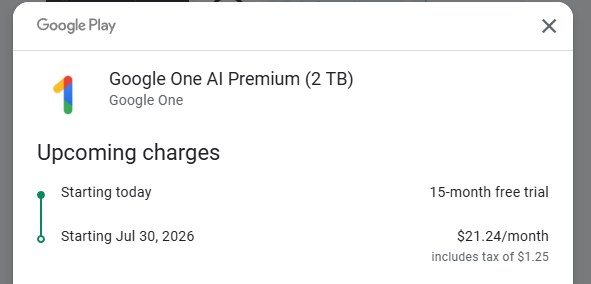 15 MONTH free trial of Gemini Advanced for Students?! bet