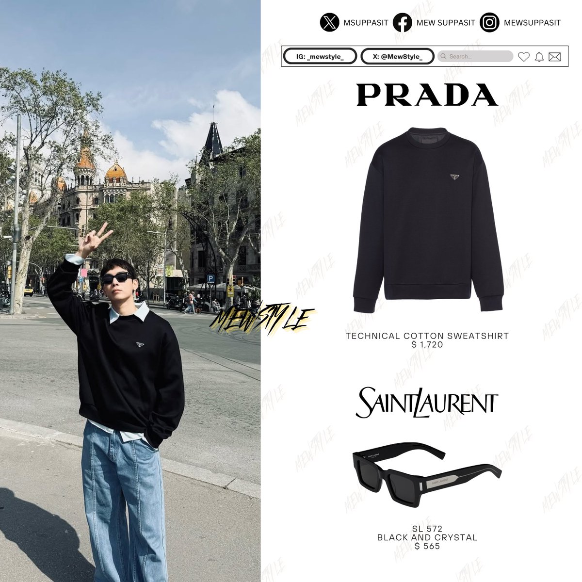 MEW STYLE (@mewstyle_) on Twitter photo • Mew is wearing Prada + Saint Laurent •
When: 4/30/2025
Wearing: <a href="/Prada/">PRADA</a> | <a href="/YSL/">SAINT LAURENT</a>
#MEWSTYLE
<a href="/MSuppasit/">mewsuppasit</a>
#MewSuppasit
#มิวศุภศิษฏ์ • Mew is wearing Prada + Saint Laurent •
When: 4/30/2025
Wearing: <a href="/Prada/">PRADA</a> | <a href="/YSL/">SAINT LAURENT</a>
#MEWSTYLE
<a href="/MSuppasit/">mewsuppasit</a>
#MewSuppasit
#มิวศุภศิษฏ์