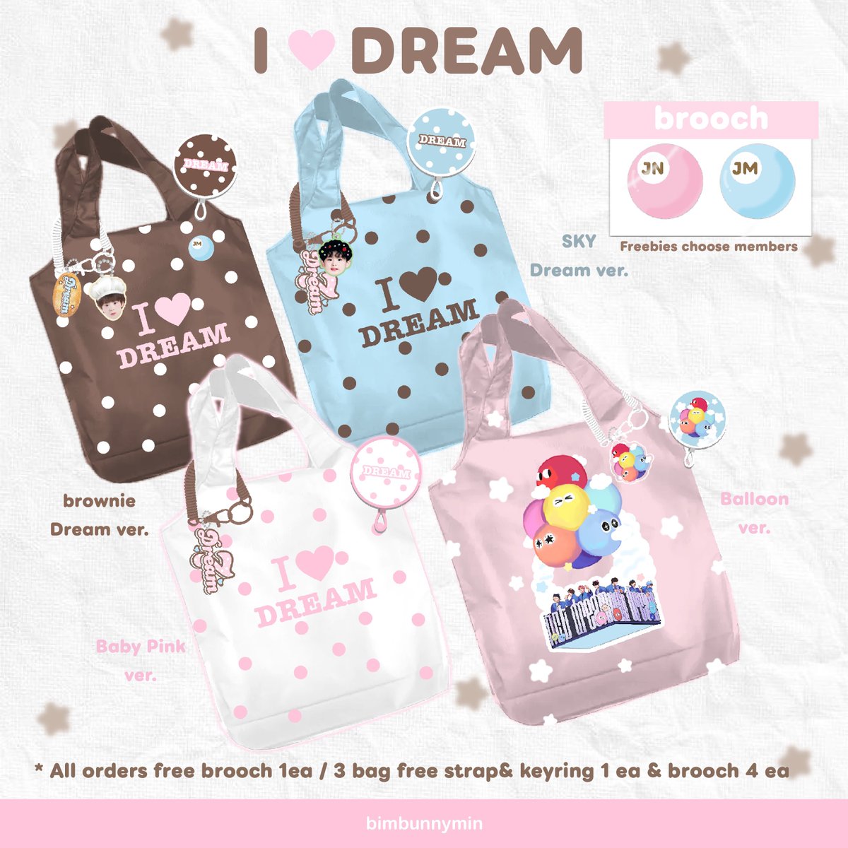 pls rt (🎀)
Eco bag ━ I 🤎 DREAM 

    สอบถามความสนใจค่า กระเป๋าค่า หากลายไหนไม่ถึง50 น้องจะพับเก็บนะคะㅠㅠ

( กำไร20/ใบ จะนำไปโดเนทคัมแบคน้องดรีมค่า )
**สำหรับใครที่กรอกฟอร์มไว้ของแถมสามารถเลือกได้ค่า🥺🤲🏻
forms.gle/jcZLsstiZqBmkw…