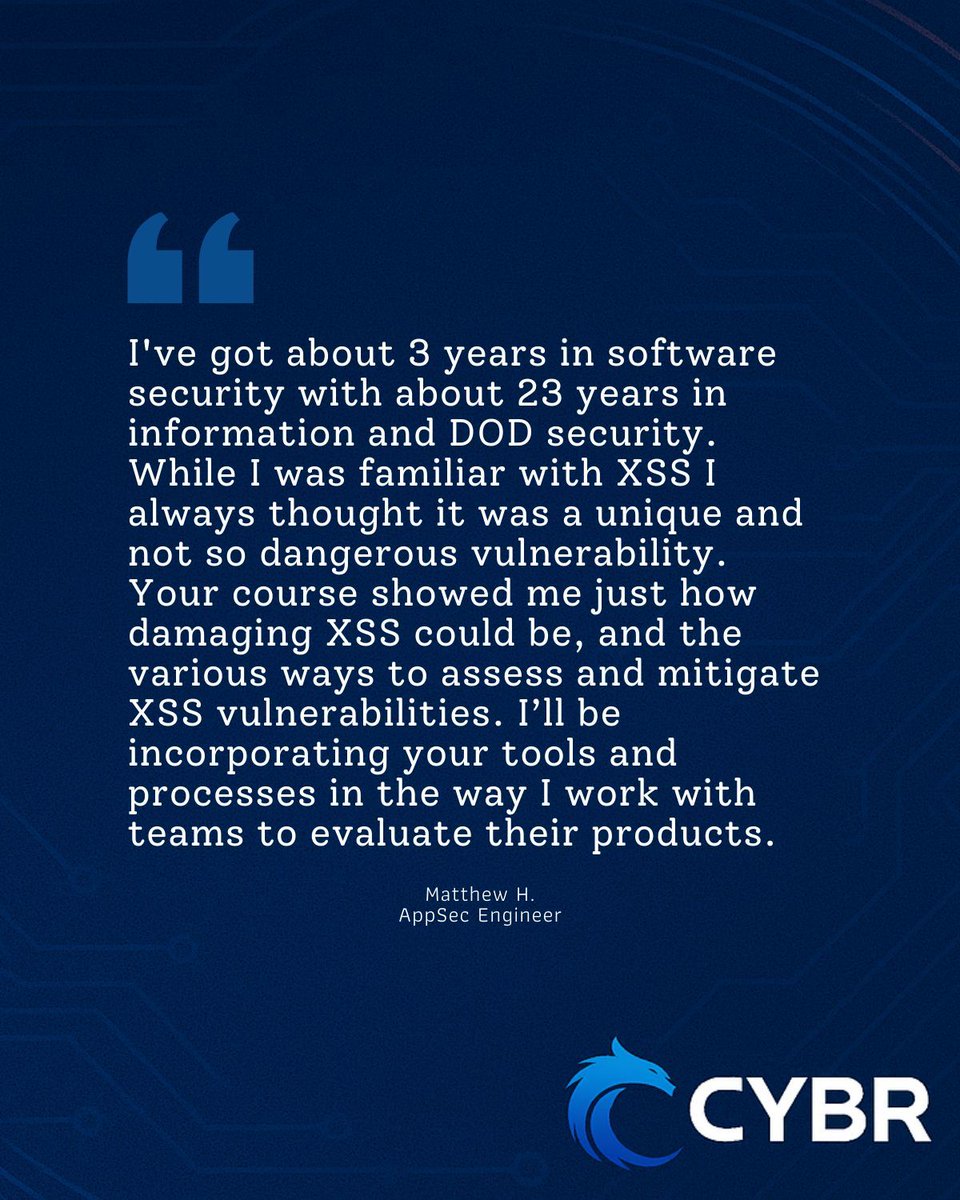10,000+ learners and growing. 📈
People are raving about CYBR—
Passing certs, getting job-ready, and finally feeling cyber confident. 🔐

Swipe the testimonials →
Follow us for more wins 💪 <a href="/cybrcom/">Cybr</a> 

#CyberSecurity #CompTIA #SecurityPlus #GRC #TechCareers #CybrTestimonials