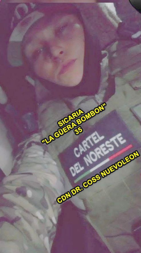 MennyValdz's tweet photo. LA IGUALDAD DE GENERO EN LOS CARTELES DE MEXICO
Sanguinaria sicaria del CDN apodada "LA GÜERA BOMBON"
Clave 35 su zona es #DrCoss #Nuevoleon
lo bueno es que los mismos idiotas se toman las fotos
cc #nuevolaredo https://t.co/qUUn0ZpCQ9