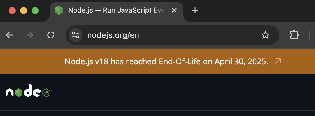 Happy EOL day <a href="/nodejs/">Node.js</a> 18