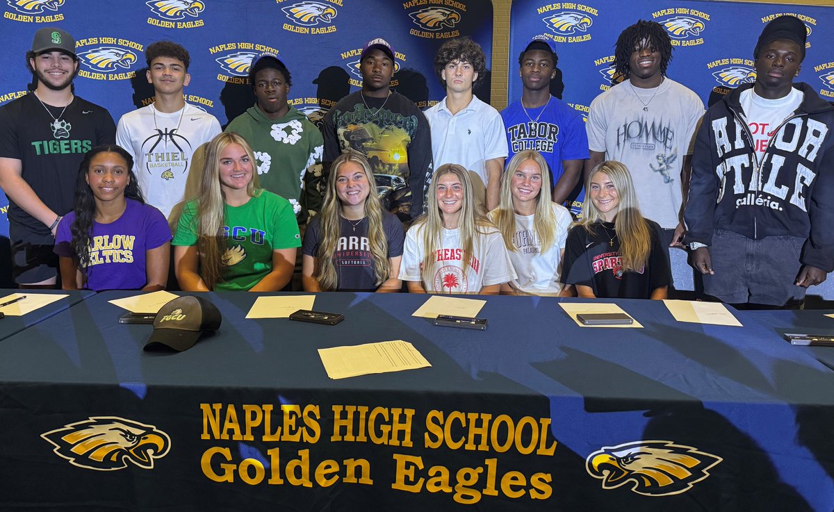 Collier County Public Schools (@collierschools) on Twitter photo .<a href="/NaplesHS/">Naples High School</a> held its Signing Day Ceremony this morning. Congratulations to the Golden Eagles who have committed to play at the next level! #CCPSProud #CCPSSuccess .<a href="/NaplesHS/">Naples High School</a> held its Signing Day Ceremony this morning. Congratulations to the Golden Eagles who have committed to play at the next level! #CCPSProud #CCPSSuccess