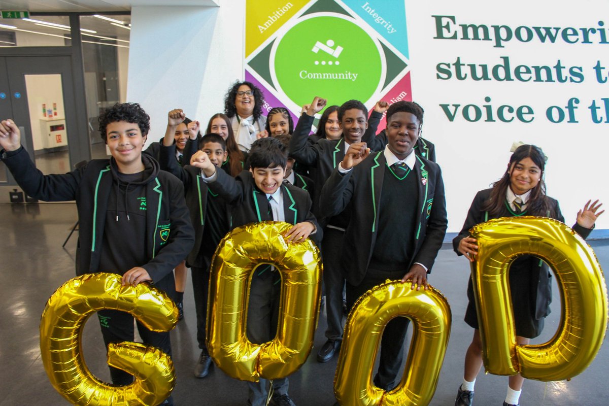 ArkEvelynGrace's tweet photo. BIG news... We are GOOD! @ArkEvelynGrace has officially been rated GOOD in all areas by Ofsted! A huge thank you to our staff, students &amp; families. 🎥 Watch our students celebrate — we are GOOD and proud! 💚

@Ofstednews @ArkSchools @lambeth_council 

#OfstedGood #ProudToBeEGA https://t.co/Tnj4SSSg2t