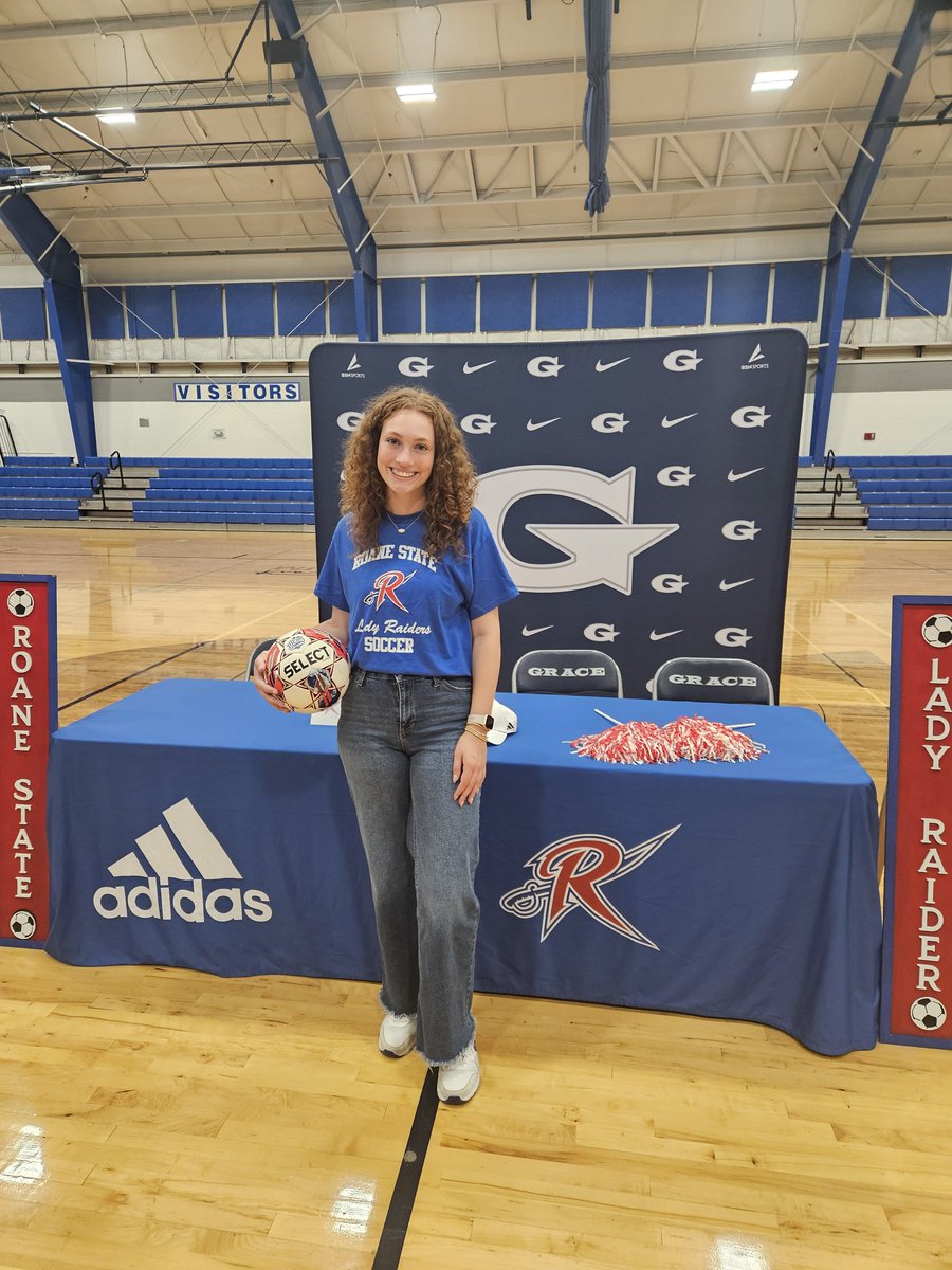 Roane State Community College Lady Raiders Soccer (@rsccladysoccer) on Twitter photo School Signing Day
Thank you very much to Grace Christian Academy for your hospitality, thank you to the athletic department, administration, family, friends, and coaches for making this day special. Welcome to Raider Nation, Natalie. <a href="/GCARamsSoccer/">GCA Rams Soccer</a> <a href="/RoaneSportsTN/">RoaneSports</a> <a href="/roanestate/">Roane State</a> School Signing Day
Thank you very much to Grace Christian Academy for your hospitality, thank you to the athletic department, administration, family, friends, and coaches for making this day special. Welcome to Raider Nation, Natalie. <a href="/GCARamsSoccer/">GCA Rams Soccer</a> <a href="/RoaneSportsTN/">RoaneSports</a> <a href="/roanestate/">Roane State</a>