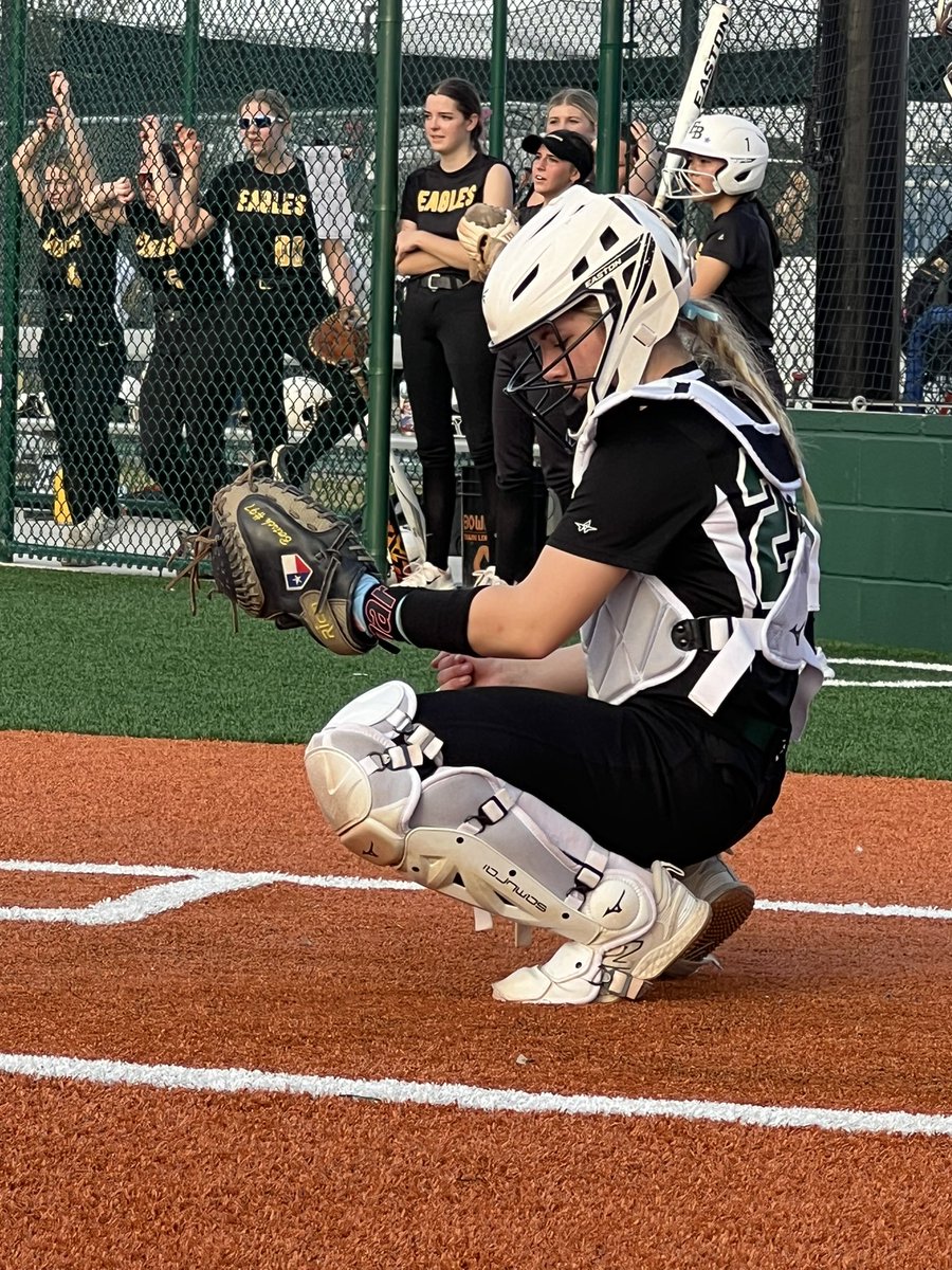 MaddyBertsch27's tweet photo. LCA Eagles off to a great playoff start. Contributed going 3/3, 3 RBIs, &amp; 1 pickoff. Awesome to see my teammate Kylie Carlock’s 1st HR ever! @Gosset41 @TexasGlory @TFLfastpitch @SBRRetweets @scan1ansports @LegacyLegendsS1 @CoastRecruitsSB @ExtraInningSB @ondecksoftball @TopPreps https://t.co/sd7i9XhNqU