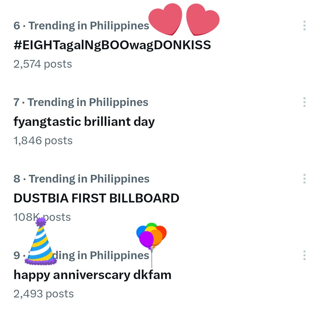 nhinalovesyou's tweet photo. Tagal ng buwag pero relevant pa rin. 
I miss my DKfam, kamiss din Yung TP salubong ng mga okasyon ball man Yan, birthday nung dalawa or anniversary natin.  
#EIGHTagalNgBOOwagDONKISS 
happy anniverscary dkfam https://t.co/PfXp3zddaQ