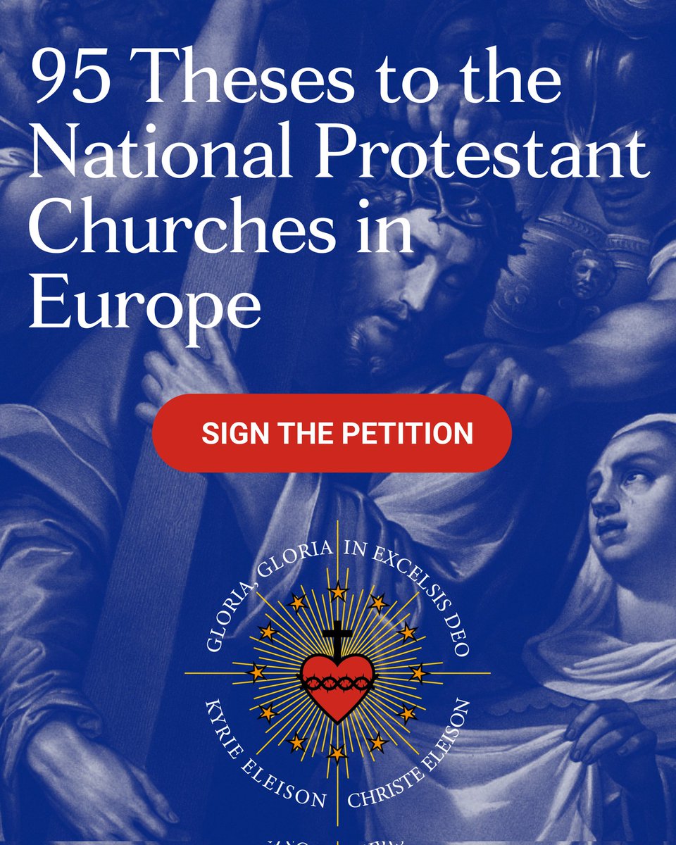 Crossbearer (@crossbearer1517) on Twitter photo Our Churches have been severely wounded by Liberal theology. It's time to protest as we did 500 years ago. Help us sign this petition so that we can defend these 95 theses in our Synods.
#Anglican #Reformed #Lutheran
<a href="/SaveTheMainline/">Operation Reconquista</a> <a href="/Change/">Change.org</a>
chng.it/7rNwWN7BDz Our Churches have been severely wounded by Liberal theology. It's time to protest as we did 500 years ago. Help us sign this petition so that we can defend these 95 theses in our Synods.
#Anglican #Reformed #Lutheran
<a href="/SaveTheMainline/">Operation Reconquista</a> <a href="/Change/">Change.org</a>
chng.it/7rNwWN7BDz