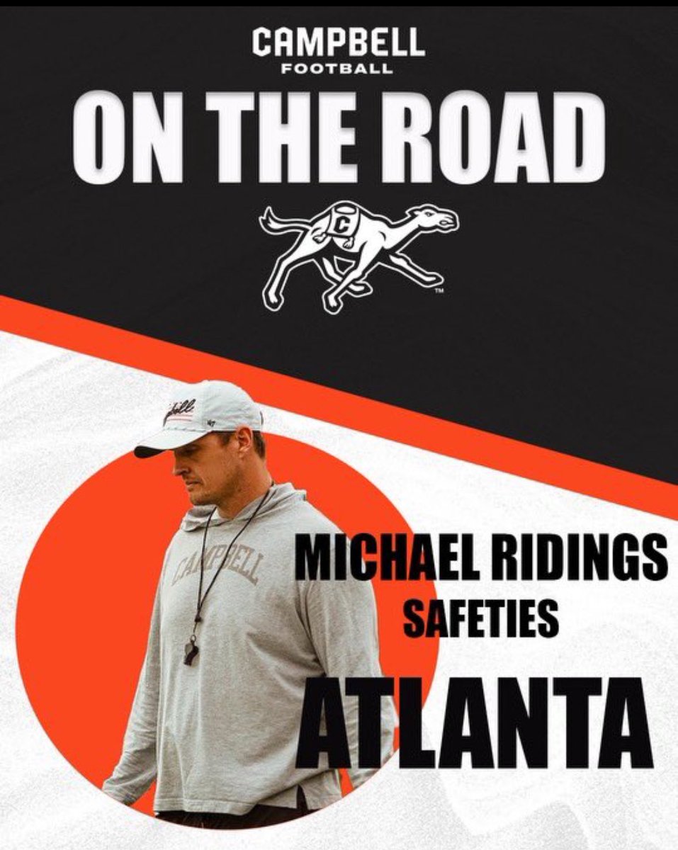 Thank you <a href="/GoCamelsFB/">Campbell Football</a>  <a href="/CoachRidings/">Mike Ridings</a> for stopping by to recruit our <a href="/dhhs_devildogs/">Druid Hills High School Football</a>  🔥🔥🔥🔥