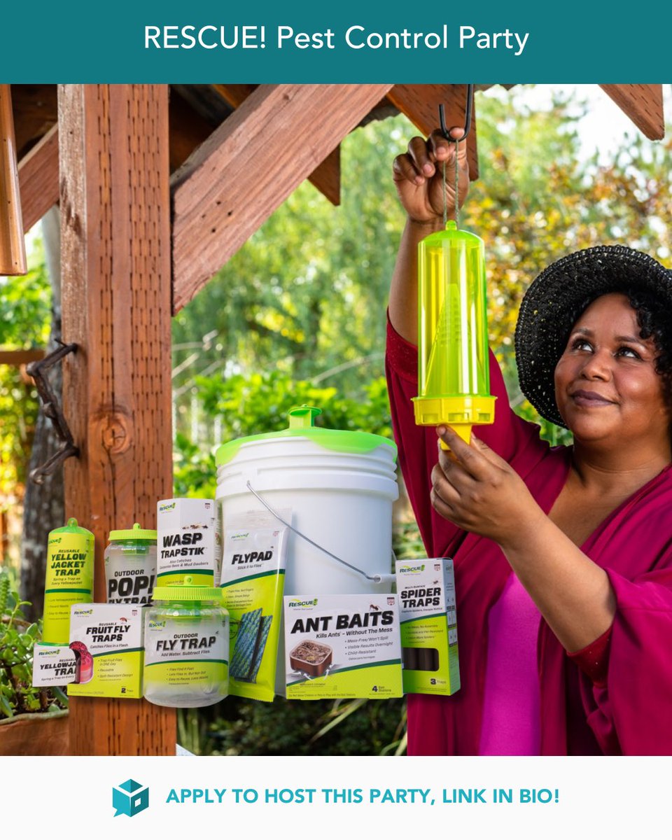 🦟 Rescue your summer with smarter pest control from RESCUE! 🇺🇸🌿 From reusable traps to indoor solutions, their eco-friendly tools keep bugs out—safely &amp; effectively.

📲 Apply to host: tryazon.com/rescue-pest-co…
#Tryazon #RESCUEPestControl