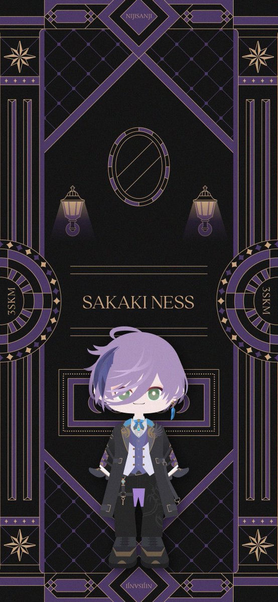 Vtuberスマホ壁紙】 NIJISANJI 榊ネス 🫖🌿 イメージスマホ壁紙 ※個人 ...