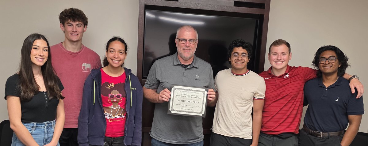 Randall Research Scholars (@ua_rrsp) on Twitter photo Congratulations to Dr. Michael Price (Professor of Economics in the <a href="/culverhouseua/">Culverhouse College of Business</a>) for being selected as the 2025 Randall Research Scholars Program "Project Director of the Year"! Congratulations to Dr. Michael Price (Professor of Economics in the <a href="/culverhouseua/">Culverhouse College of Business</a>) for being selected as the 2025 Randall Research Scholars Program "Project Director of the Year"!