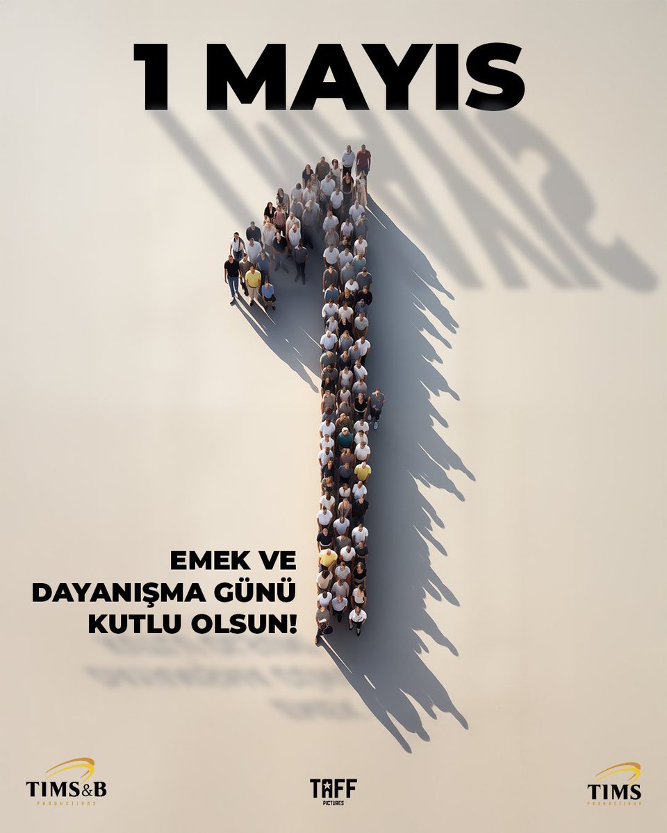 Tüm emekçilerin, 1 Mayıs Emek ve Dayanışma Günü kutlu olsun.