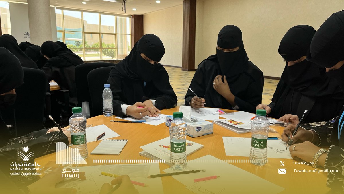 Tuwaiq_nu's tweet image. أقيمت دورة "منيع الفكري" بتنظيم من عمادة شؤون الطلاب، ممثلة بنادي طويق ونادي الطفولة المبكرة @nueduecc 
و #مؤسسة_الأميرة_العنود_الخيرية، في مكتبة الأمير مشعل بن عبدالله المركزية وشهدت حضورًا تجاوز ١٢٠ مشاركًا!  
تناول اللقاء أثر الإعلام في تعزيز الحصانة الفكرية وسط تفاعل مميز…