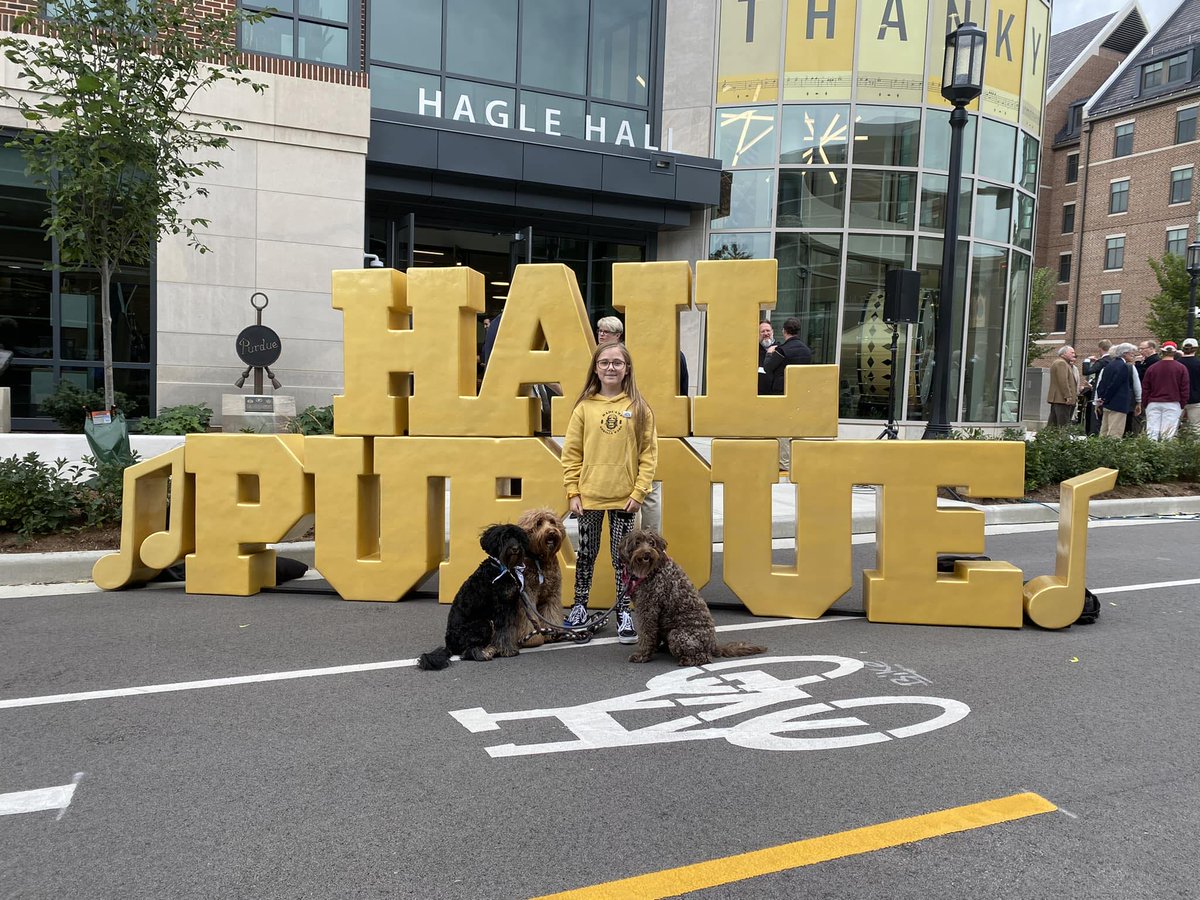 #PurdueDayofGiving pet challenge - the dogs helped to open Hagle Hall!
#PurdueBandO
