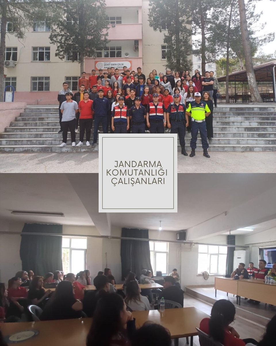 Şehit Emin Çelik Anadolu Lisesi (@secal_mut) on Twitter photo Meslek tanıtım günlerinin 3.gününde Mut İlçe Orman Müdürlüğü personelleri ve Mut İlçe Jandarma komutanlığın personelleri bilgilendirme sunumları yaptılar.Mut İlçe Orman Müdürlüğüne, Mut İlçe Jandarma Komutanlığına teşekkür ediyoruz.
<a href="/mut_mem/">Mut İlçe MEM</a>
<a href="/erddlk33/">Erdal DÖLEK 🇹🇷</a> Meslek tanıtım günlerinin 3.gününde Mut İlçe Orman Müdürlüğü personelleri ve Mut İlçe Jandarma komutanlığın personelleri bilgilendirme sunumları yaptılar.Mut İlçe Orman Müdürlüğüne, Mut İlçe Jandarma Komutanlığına teşekkür ediyoruz.
<a href="/mut_mem/">Mut İlçe MEM</a>
<a href="/erddlk33/">Erdal DÖLEK 🇹🇷</a>