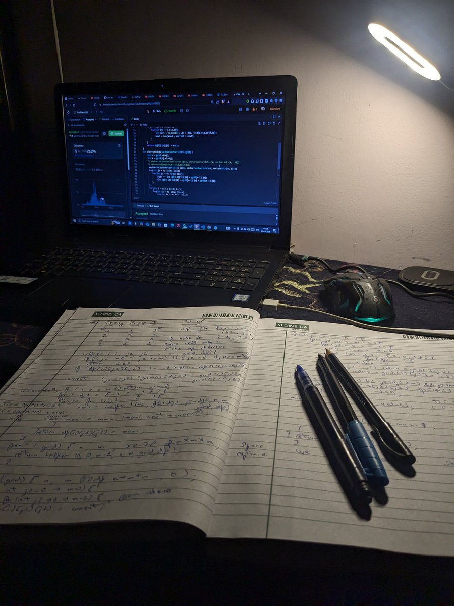 codeslayerTanj's tweet image. - Started the day with one thing in mind " aaj open source contribution Krna hai "
- Did 3D DP questions and POTD 💻
- Missed Codechef slept by mistake 
- Touched some grass 🤤
#Grass #Tanjiro #DynamicProgramming #OpenSource