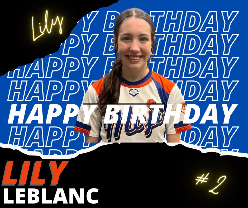 Happy Mojo Birthday to our <a href="/lily_leblanc12/">lily</a> !  🥳🎉🥎💙🧡