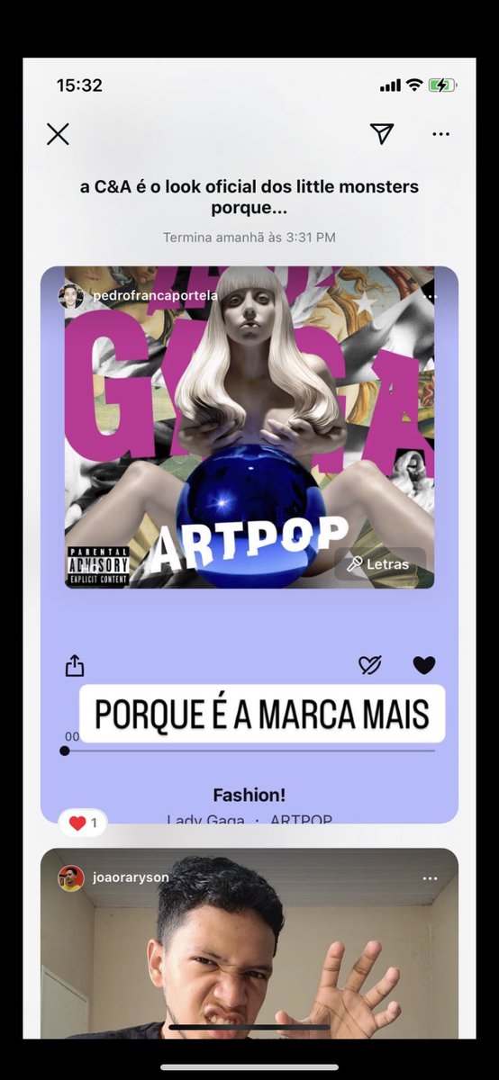 Oi pessoal! Primeiramente queria agradecer a <a href="/cea_brasil/">C&A</a> pela oportunidade! Nos dar a chance de viver esse sonho é um grande ato ♥️ Por mais de 1 hora eu estive em primeiro lugar na dinâmica de hoje, fi uma resposta super legal usando uma canção da cantora que sou fã há 15 anos