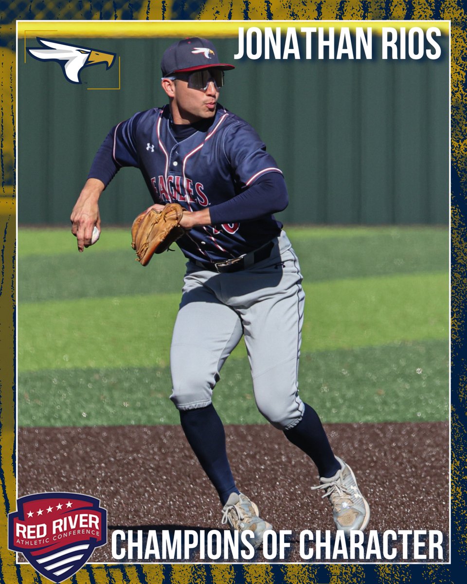 Congratulations to our senior captain Jonathan Rios on being selected to the RRAC Champions of Character Team! #SoarEagles