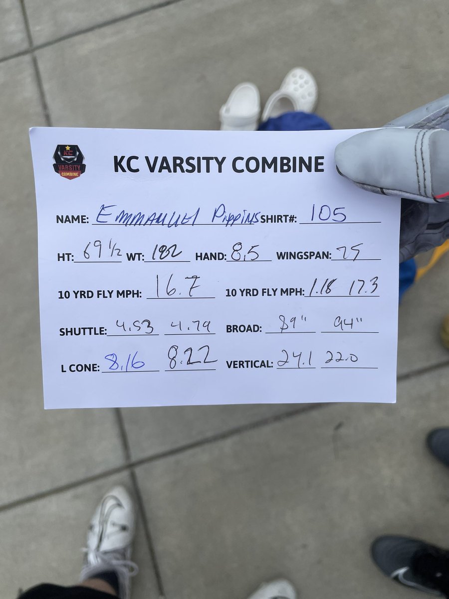 Amazing combine feel like I improved a lot got my weight down and I got to work on some things class #2027 #football #highschool #combine