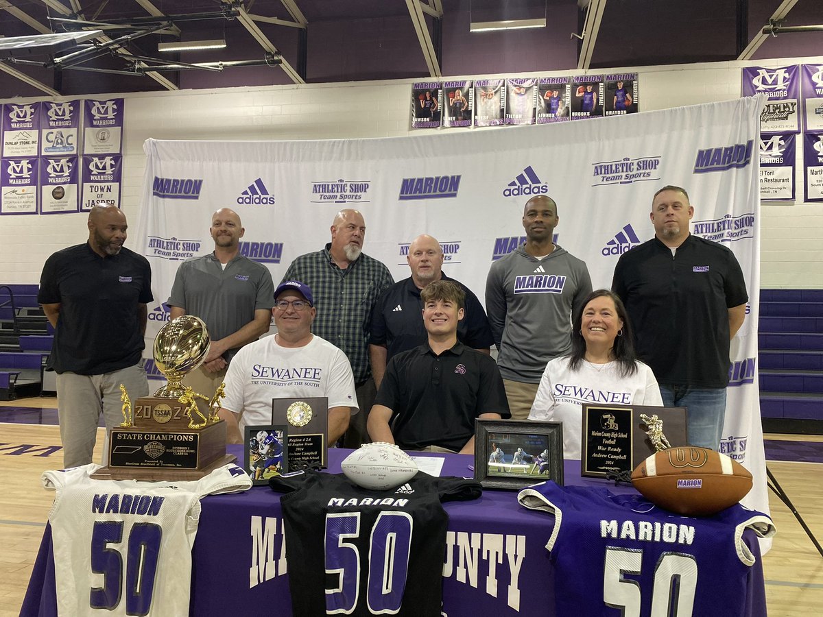 andrewcam50's tweet photo. Blessed to have my signing day to play for @SewaneeFootball 

@MCWarriors1 
@CoachTM9 
@CoachMacSewanee 
@Starkey2K12 
@LongSnappingLS https://t.co/O4qX4lfsJF