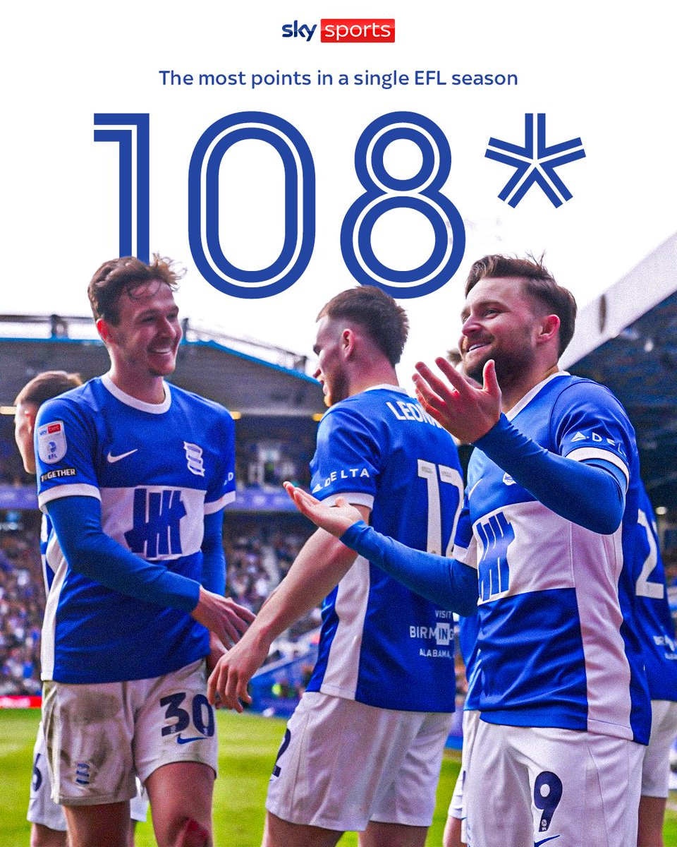 Birmingham have set a new EFL points record 🎉