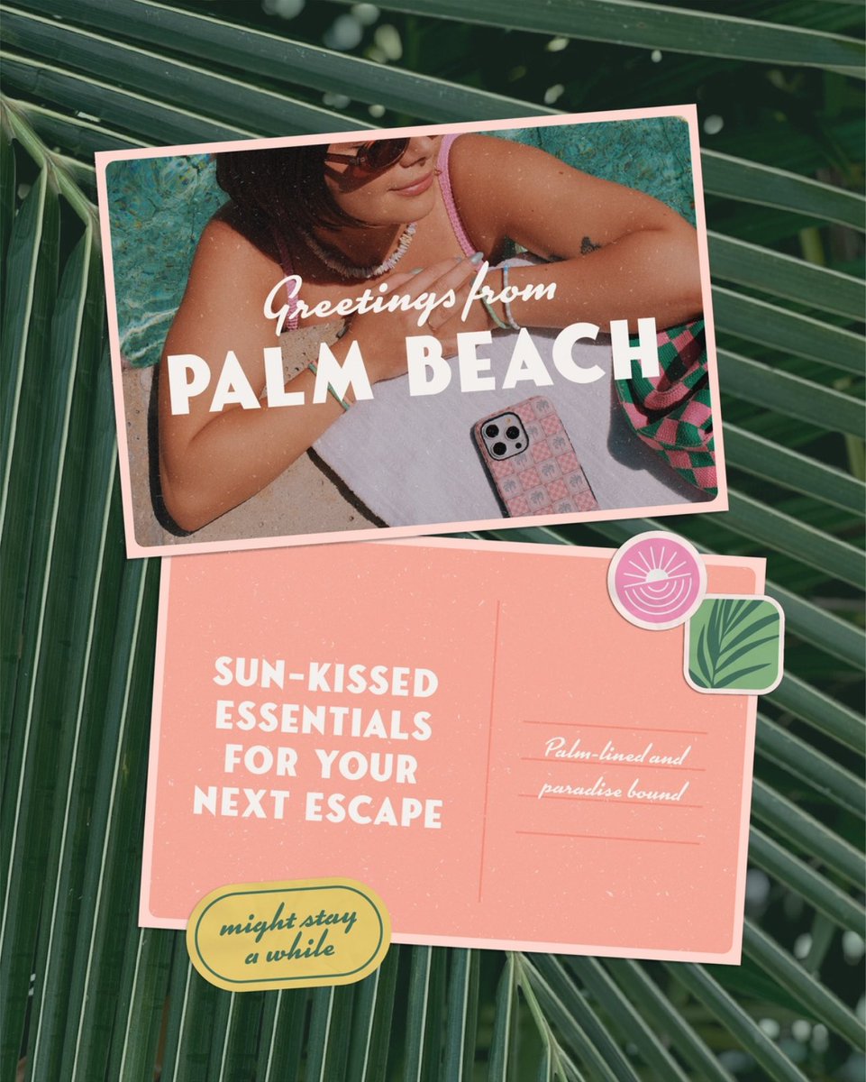 getcasely's tweet image. Next stop: Palm Beach💌  Your must have cases for your next escape drops tomorrow🌴